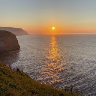 Staithes - Sunset at Sea