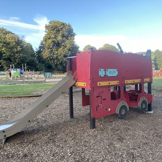 Bath Royal Victoria Park Bus Playhouse Climbing Frame