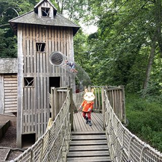 Tree House Play House Wobbly Bridge - Belton House Adventure Playground