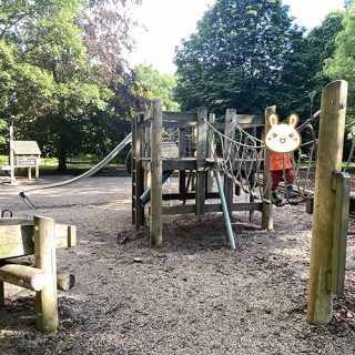 Climbing Unit with Rope Walk and Slide