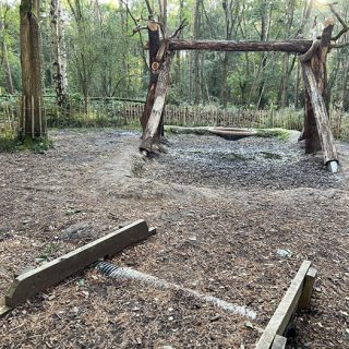 New - Basket Swing - Natural Play Area (2023) - Calke Explore - Calke Abbey