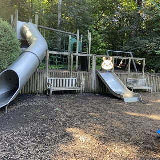 Large Climbing Frame and Slides in Waddesdon Manor