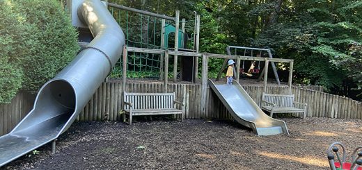 Large Climbing Frame and Slides in Waddesdon Manor