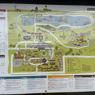 Wicksteed Park - The map of the entire park