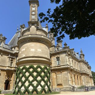 Diagonal Trimmed Ivy, South Tower of Waddesdon Manor