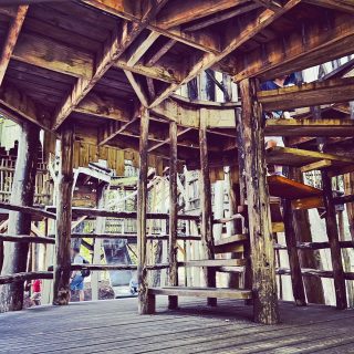 Cotswold Wildlife Park and Gardens - Adventure Playground - Sky Maze Tree House