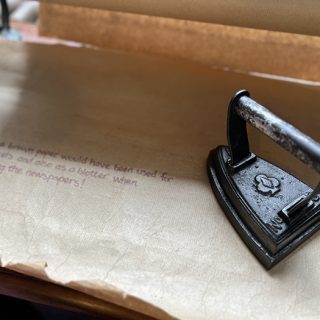 Attingham Park - Estate House - ironing newspapers