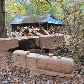 Beacon Hill Woodland -wood sculptures - Hand Carved Wood From Wood Sculptor